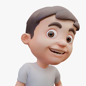 Cartoon Male Character 3D