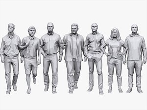 Lowpoly People Casual Pack Vol.8