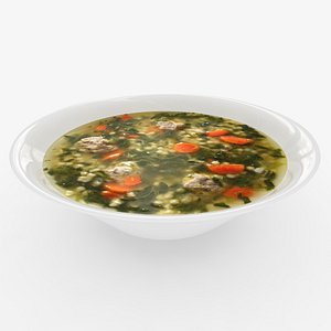 Bowl with soup