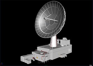 satellite dish antenna wireless 3d model