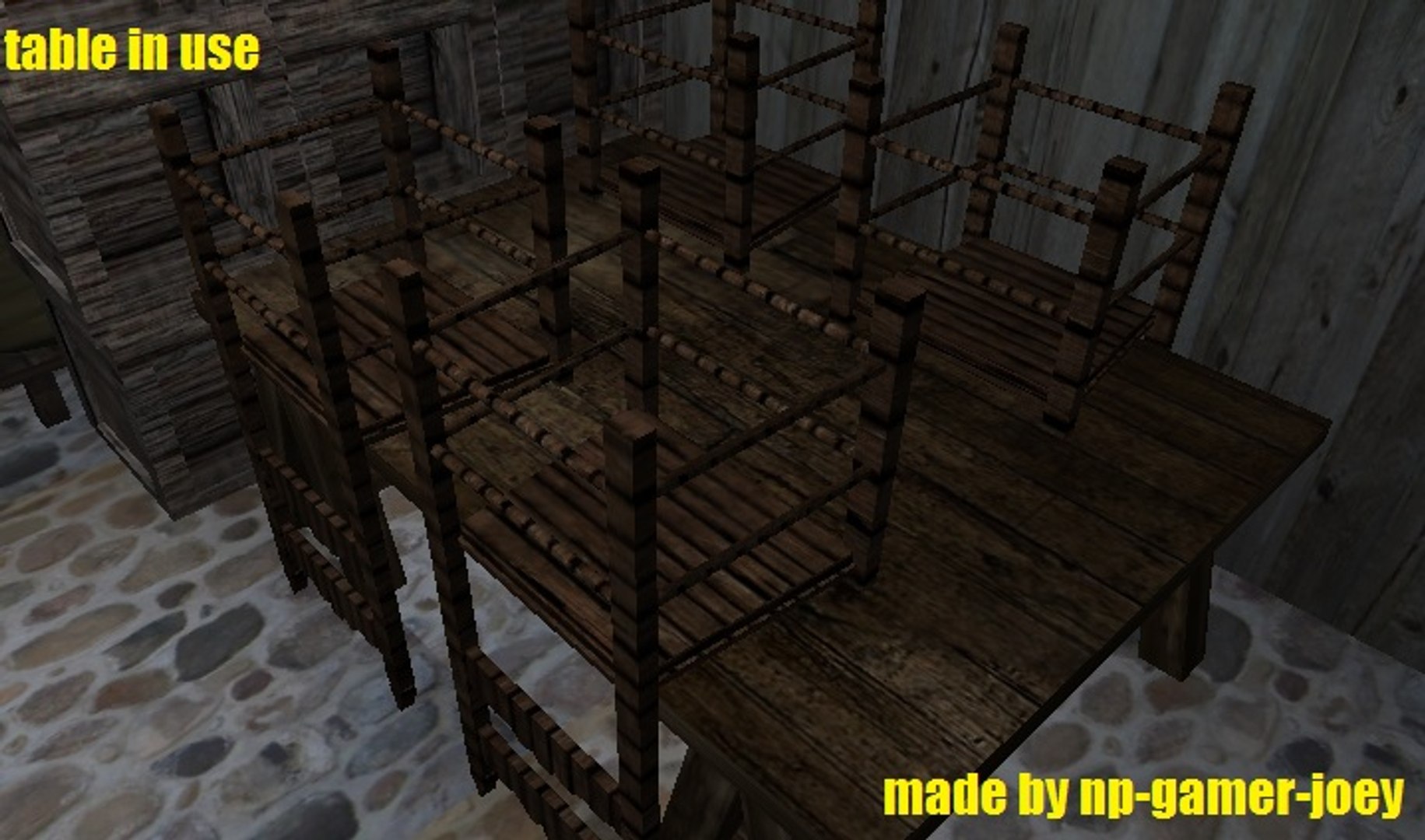 3d model of table poor