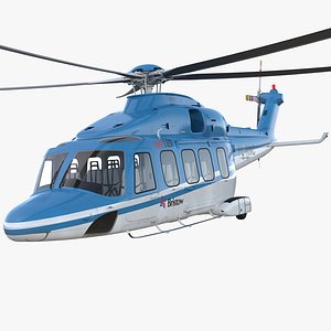 3D medium lift helicopter agustawestland model