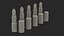 Round Lipsticks 5 Color Open Set