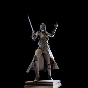 DarkLady 3d print ready 3D model