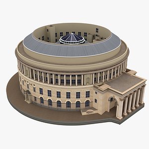 Manchester Central Library 3d Model England