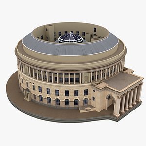 Manchester Central Library 3d Model England