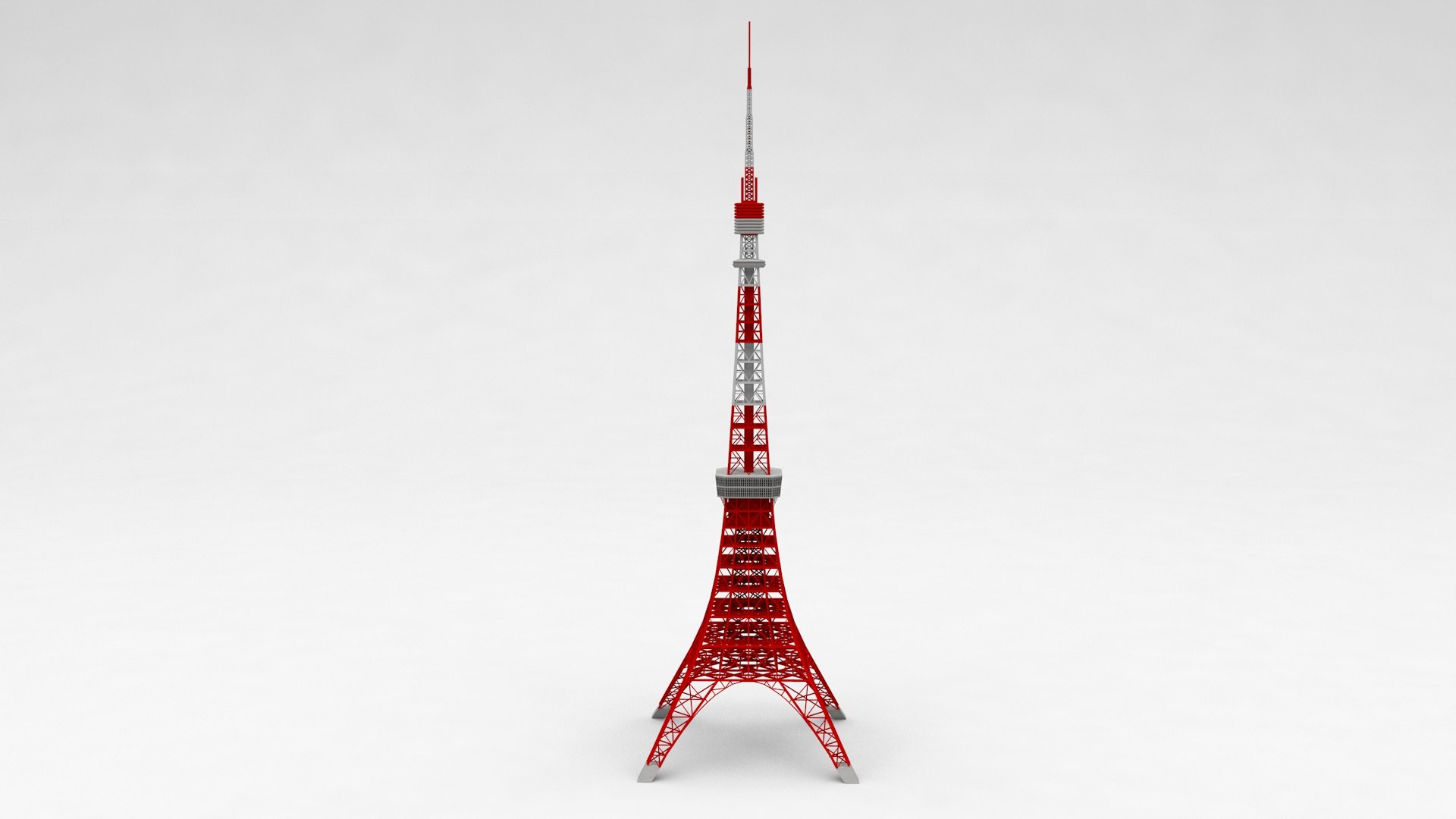 Tokyo Tower Model - TurboSquid 2017632