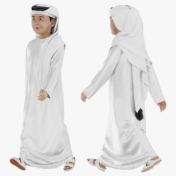 Arab Boy Walking 3D model