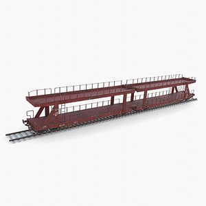 3D model CFR Auto Carrier Rail Car v1