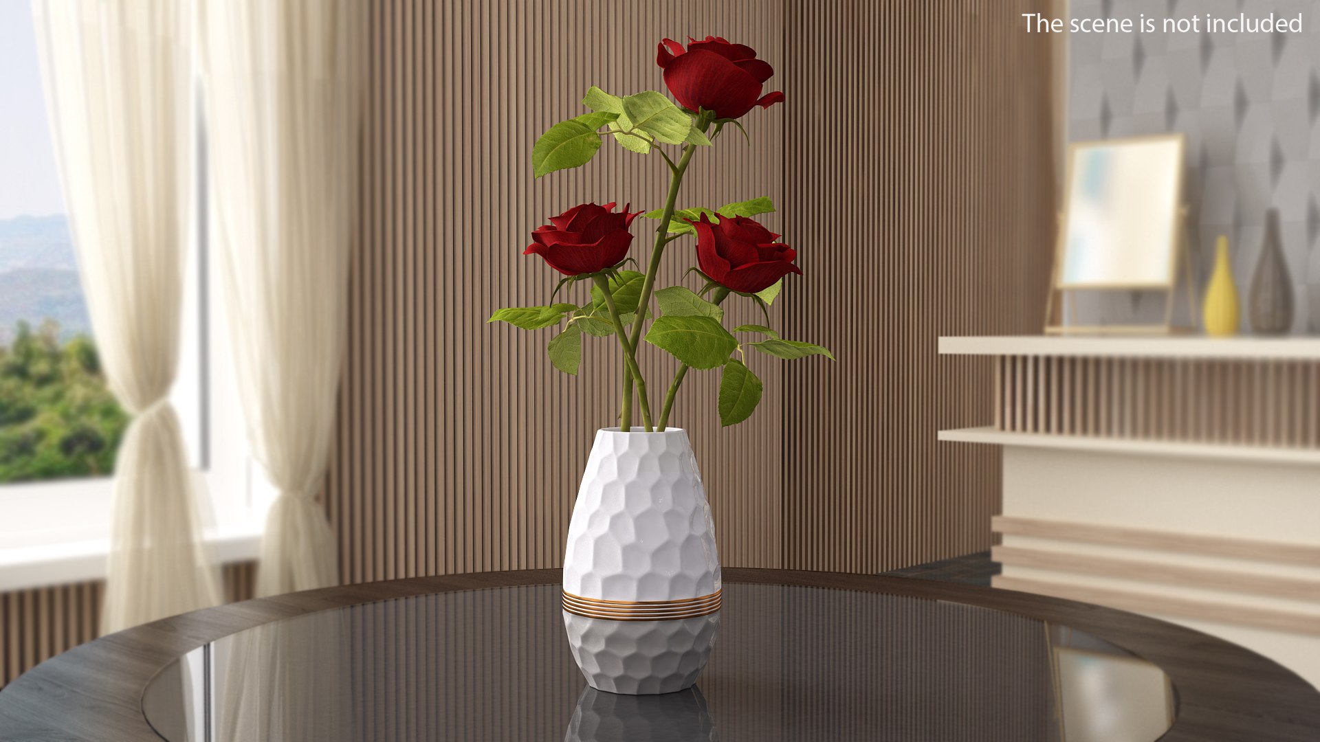 Modern Fashion Hexagon Vase 3D model preview