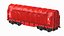 DB Cargo Coil Transporter Tarpaulin Freight Wagon Closed Clean 3D model