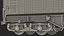 DB Cargo Coil Transporter Tarpaulin Freight Wagon Closed Clean 3D model