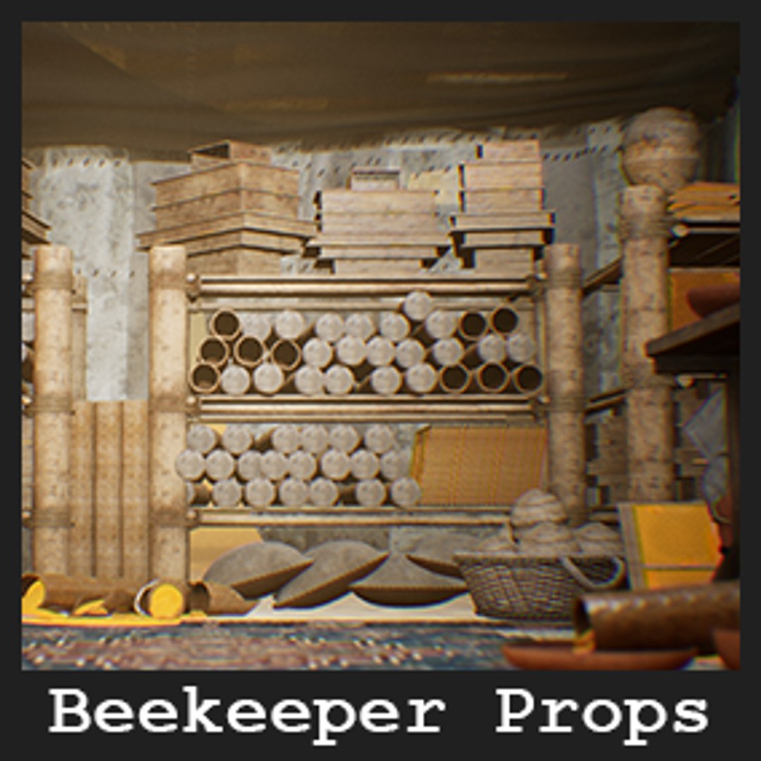 Beekeeper Props 23 Assets 3D model - TurboSquid 2114432