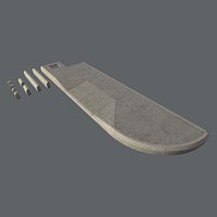 Sidewalk - Modular Set 4  Low Poly