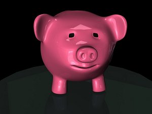 3d model piggy bank