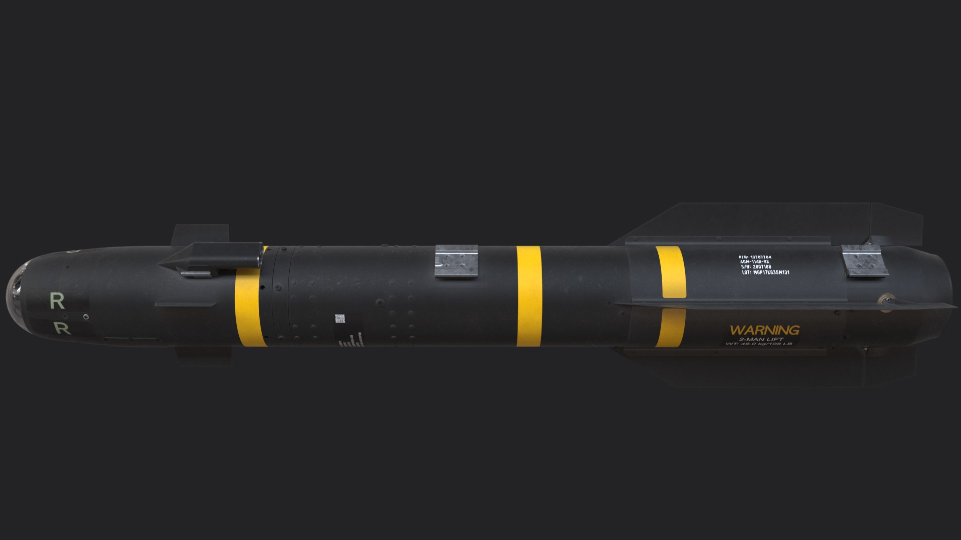 AGM-114R Hellfire with M299 Launcher 3D model https://p.turbosquid.com/ts-thumb/3u/Sz8p2j/JG/agm114r_011b/png/1675112144/1920x1080/fit_q87/d3f7f915767988e737c52dbf29415fa3dffe6342/agm114r_011b.jpg