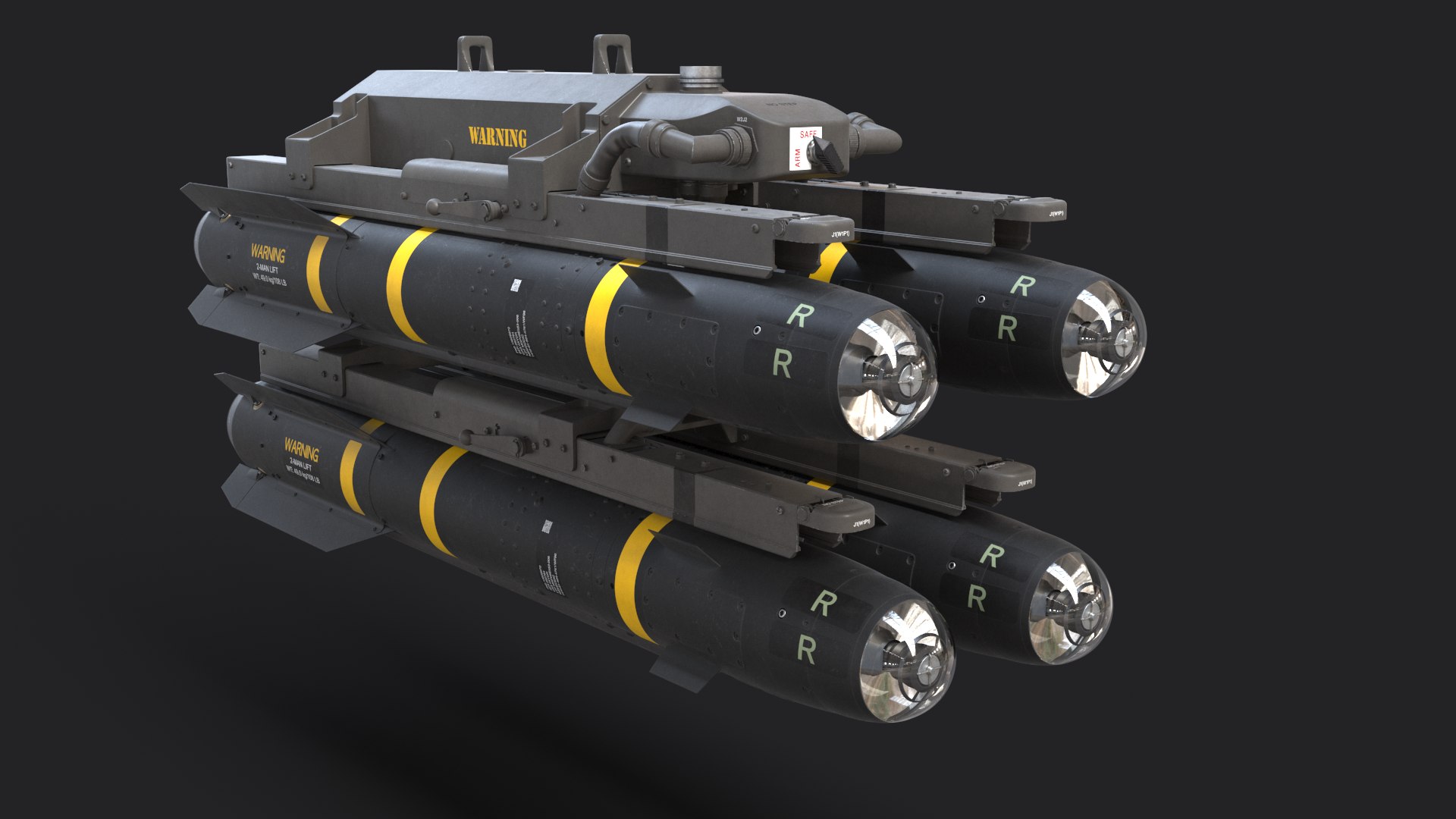 AGM-114R Hellfire with M299 Launcher 3D model https://p.turbosquid.com/ts-thumb/3u/Sz8p2j/O9/agm114rm299_002/png/1675111896/1920x1080/fit_q87/bb1bf6e085be701688b0790df4b0a05001b6c452/agm114rm299_002.jpg