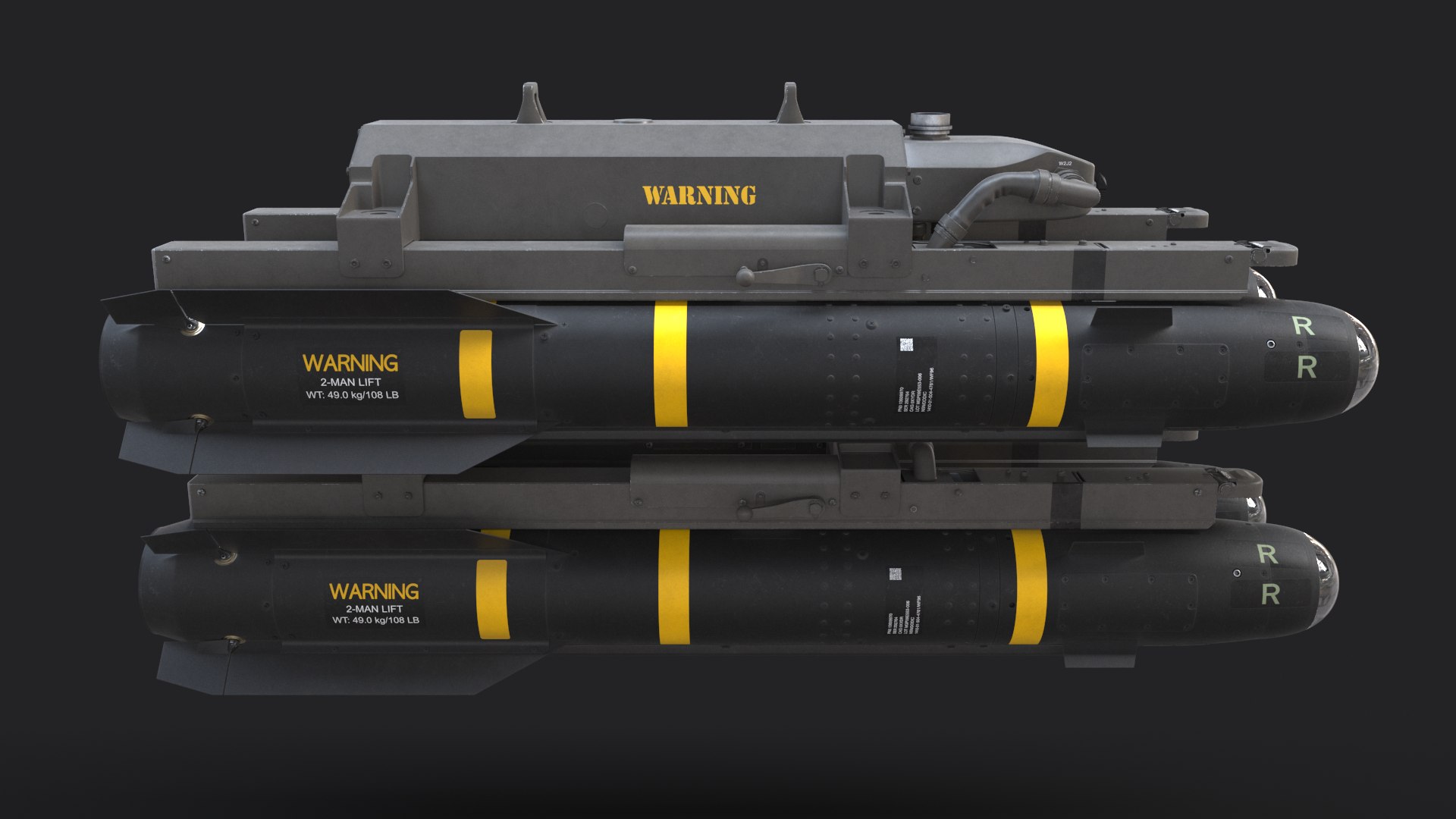 AGM-114R Hellfire with M299 Launcher 3D model https://p.turbosquid.com/ts-thumb/3u/Sz8p2j/Q1/agm114rm299_011/png/1675112058/1920x1080/fit_q87/876af2559c460750cc3d0050c75fe23e9a9d2e63/agm114rm299_011.jpg