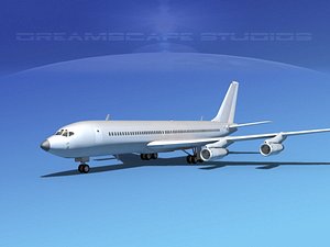 3d 707-320 airlines boeing 707