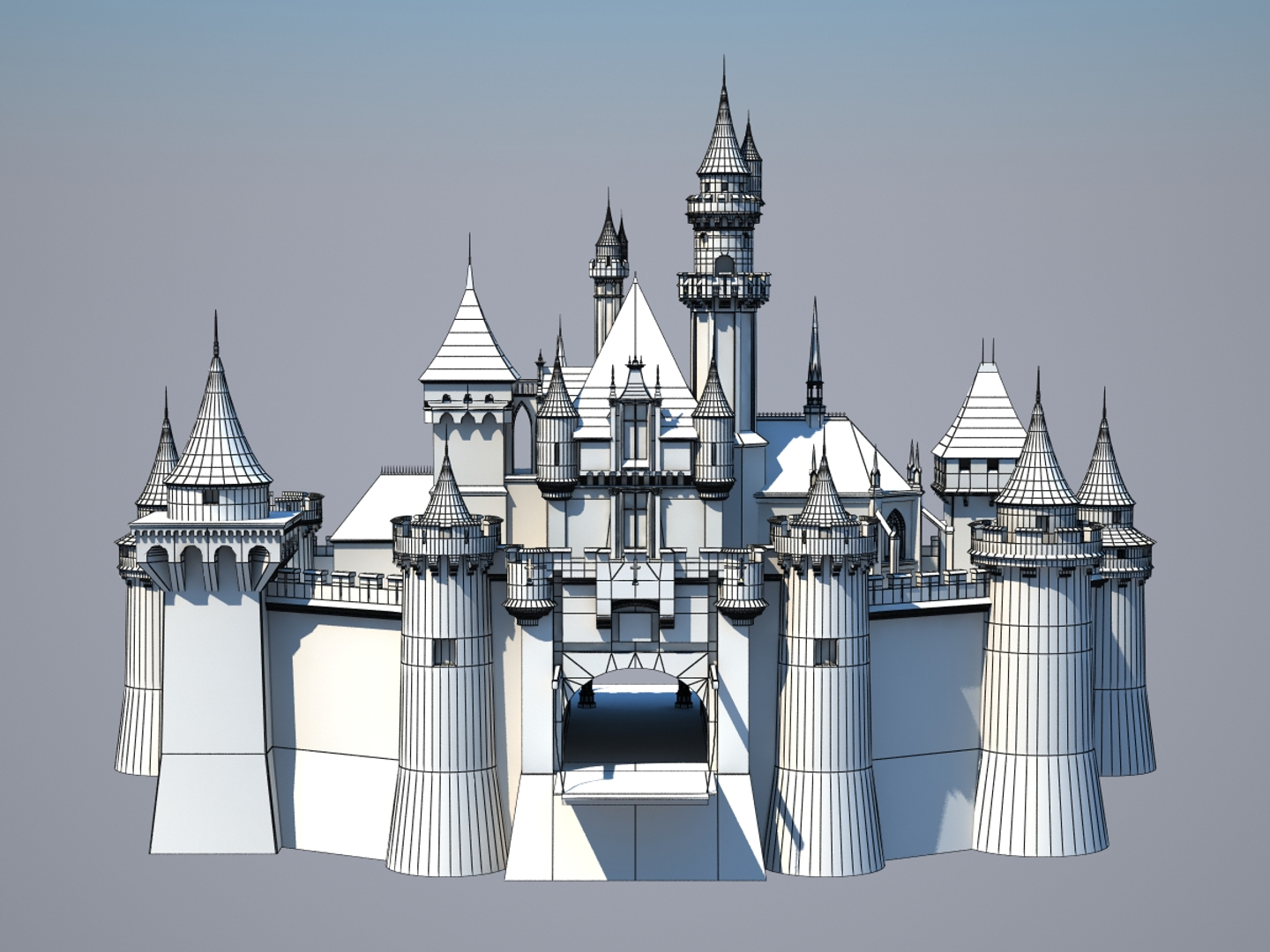 3d Fantasy Castle Model