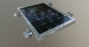 3D 1-Solar Panel 5Wp 260x185x20mm model