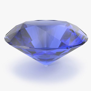 Round Brilliant Cut Blue Sapphire