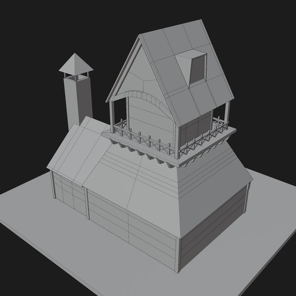 3D Medieval House Base Mesh model - TurboSquid 1775364