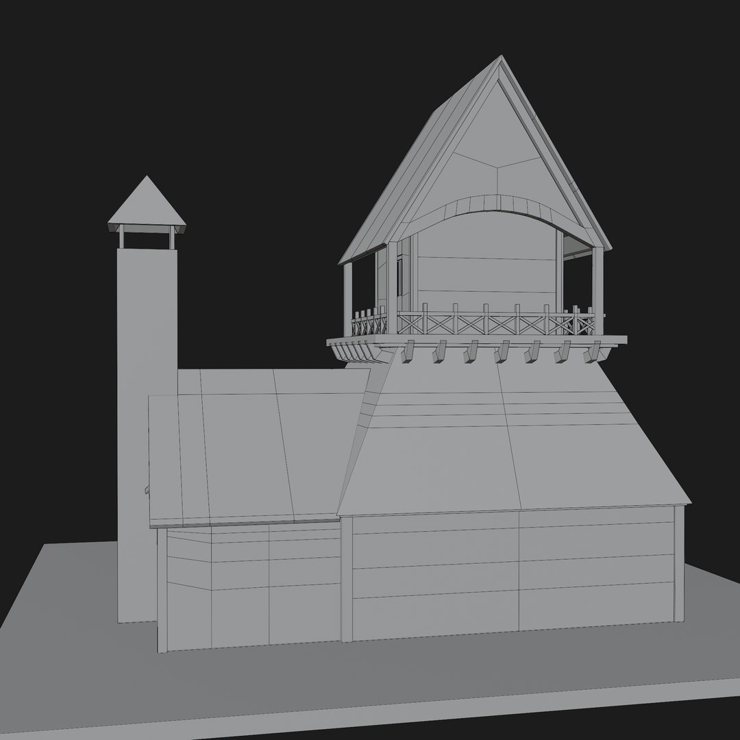 3D Medieval House Base Mesh Model - TurboSquid 1775364