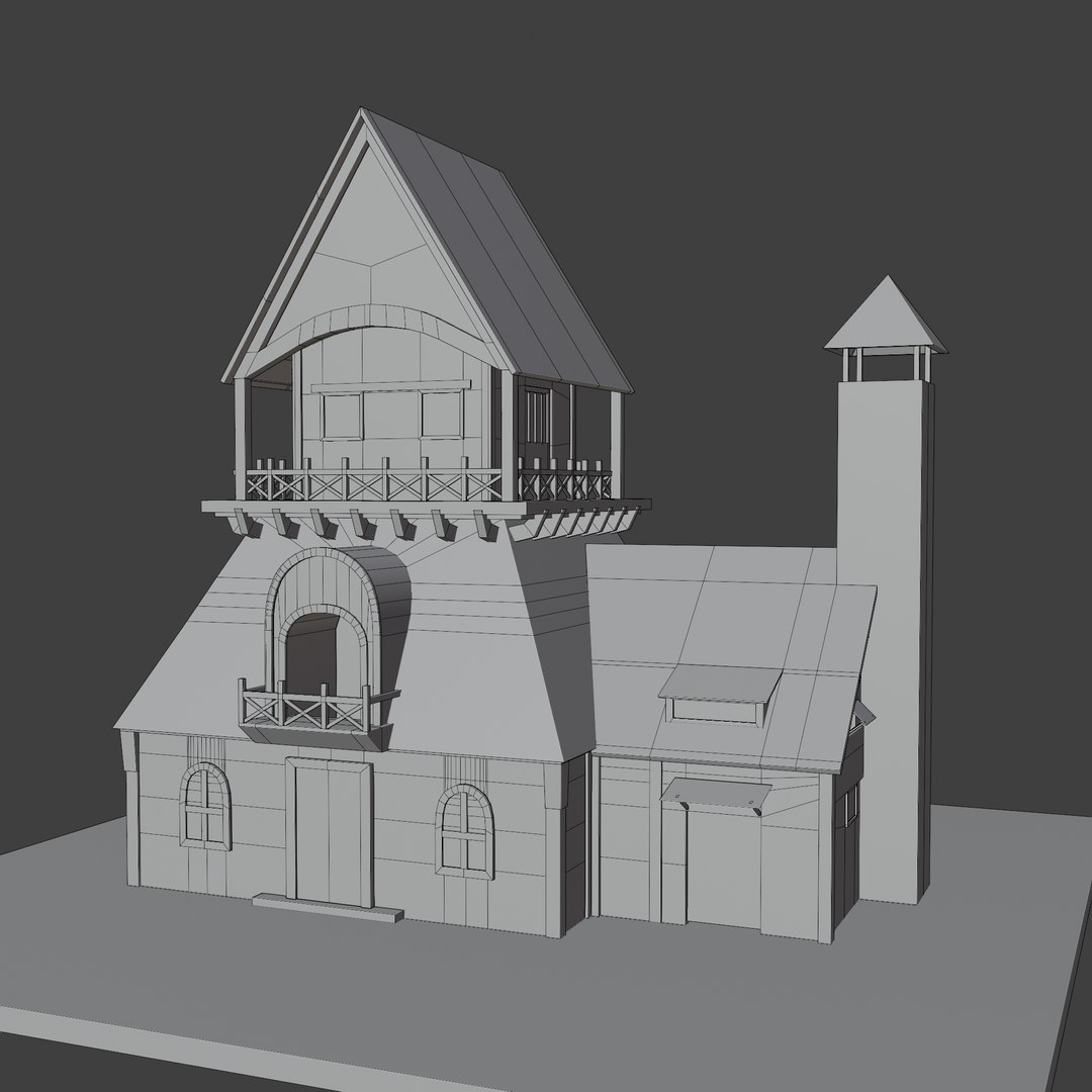 3D Medieval House Base Mesh Model - TurboSquid 1775364