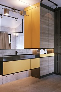 Bathroom Interior Scene and Corona Render
