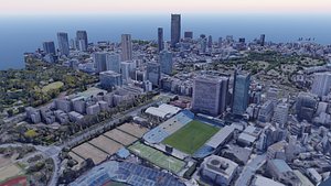 3D Japan - Tokyo City photogrammetry 24 model