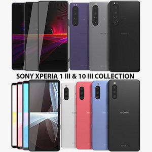 Sony Xperia 1 III and 10 III Collection 3D model