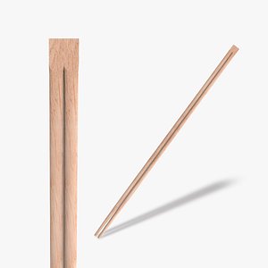 wooden chopsticks 3d 3ds