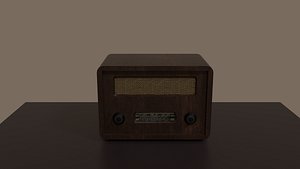 old radio 3D model