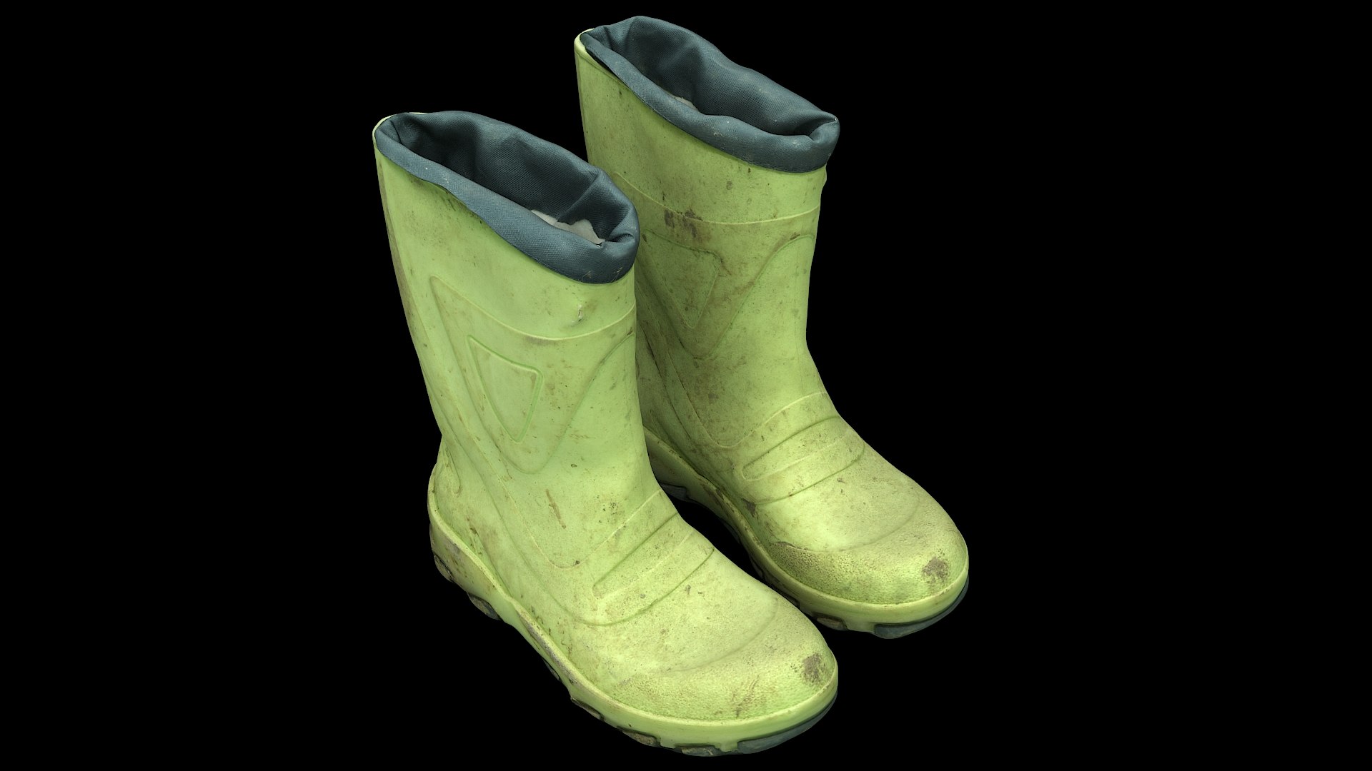 Dirty Rubber Boots 3D Model - TurboSquid 1580902