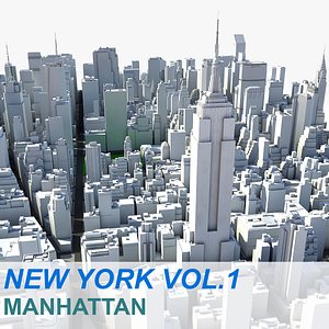 new york manhattan vol 3d max