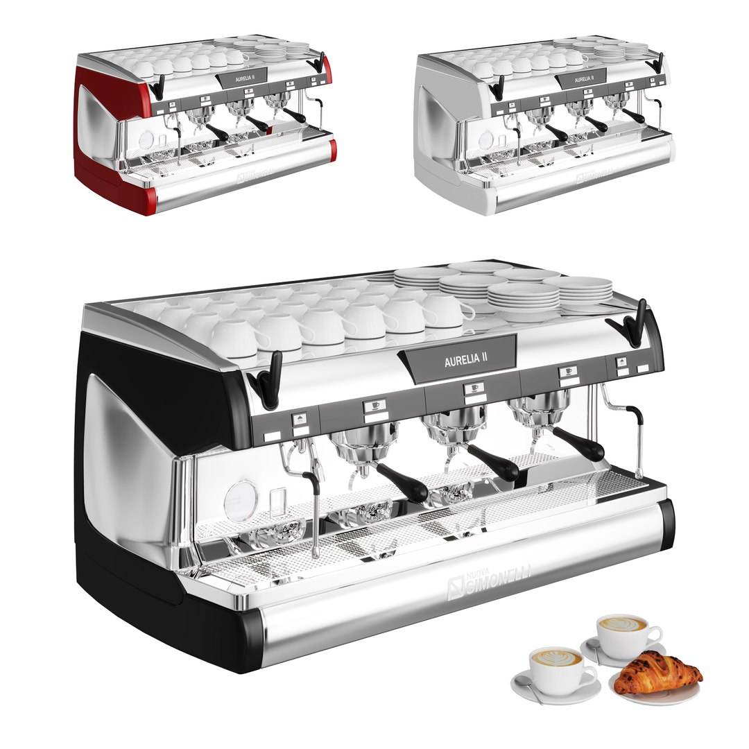 Aurelia Coffee Machines 3D Model TurboSquid 1704413