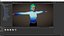 녹색 머리 bueatiful 피트니스 여성 Rigged and Blendshapes VR
