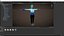 녹색 머리 bueatiful 피트니스 여성 Rigged and Blendshapes VR