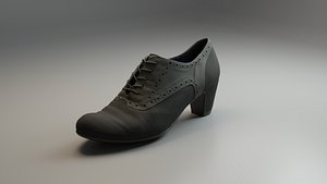 3D Women Ankle Boot model