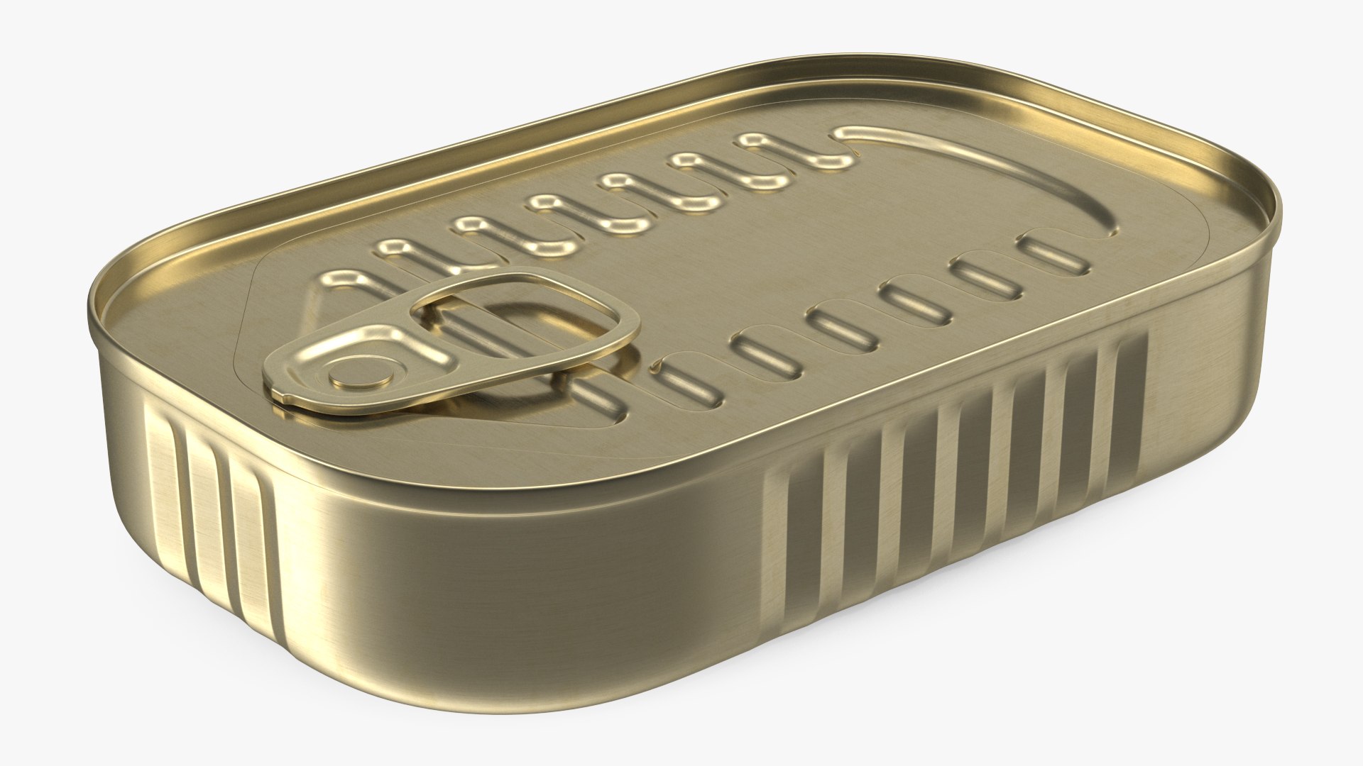 Rectangular Tin Can With Pull Tab Lid 3D TurboSquid 1799393