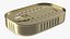 Rectangular Tin Can with Pull Tab Lid