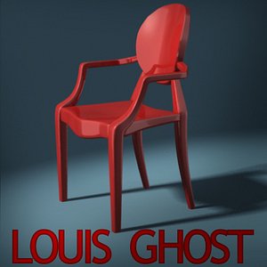 louis ghost armchair 3d model