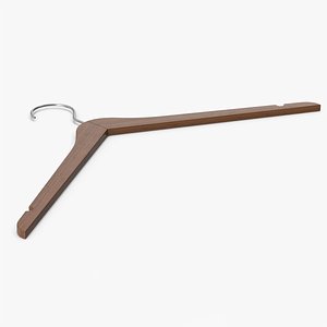 Clothes Hanger Dark Wood model