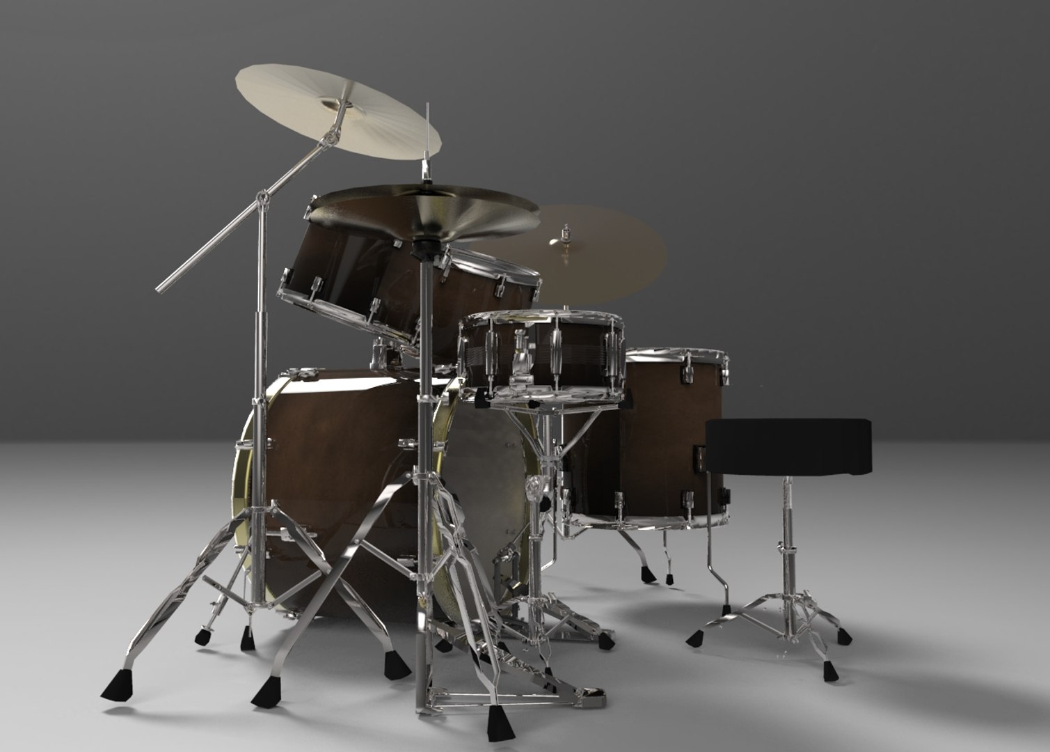 3d Tama Acoustic Drum Sets Model