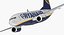 Boeing 737-700 with Interior Ryanair Rigged 3D Model