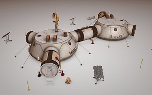 3D mars base model