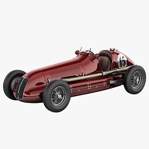 3d model maserati 4cl vintage racing car