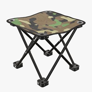 portable folding chair 3D model