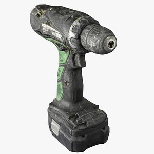 Old electric screwdriver scanned